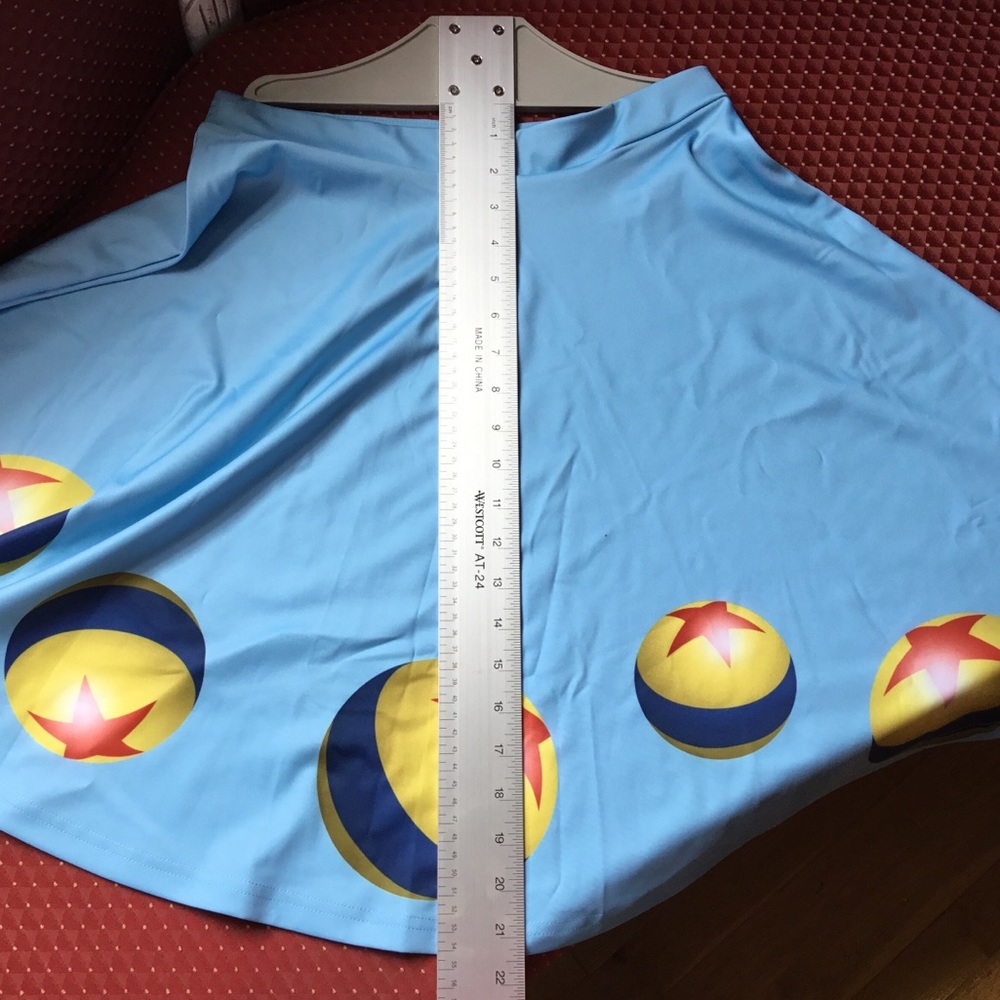 Custom made Disney Pixar light blue skirt